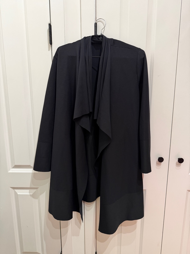 Issey Miyake Black Knit Top With Label Detail